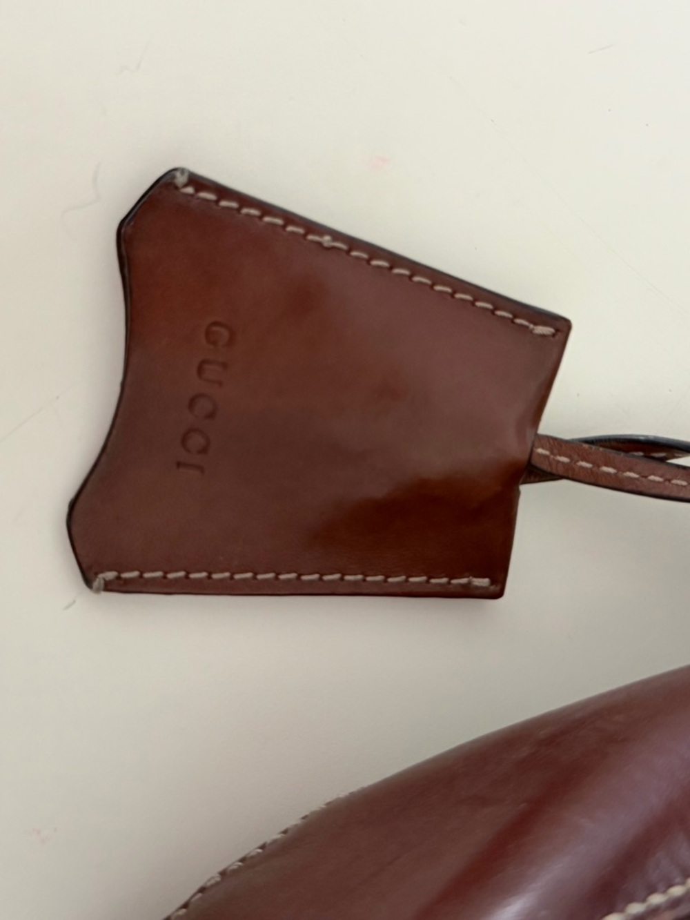 Gucci Black Leather Padlock Saddle Canvas Crossbody with Navy-Red Web Strap - Picture 9 of 9
